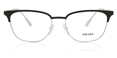 prada pr 59uv 1bo-1o1|Prada Pr59uv 1bo1o1 Unisex Square Eyeglasses Matte Black.